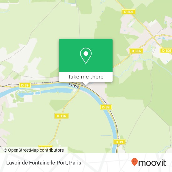 Lavoir de Fontaine-le-Port map