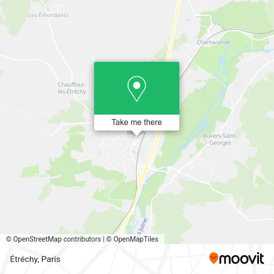 Étréchy map