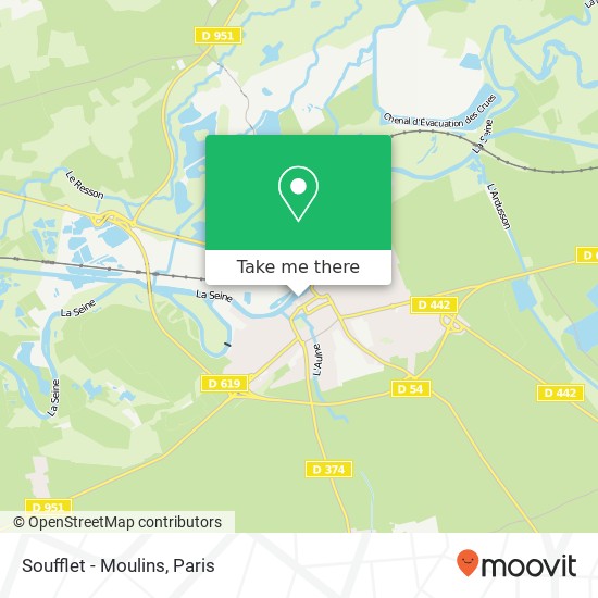 Mapa Soufflet - Moulins