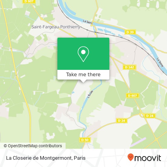 La Closerie de Montgermont map