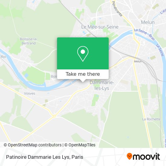 Patinoire Dammarie Les Lys map