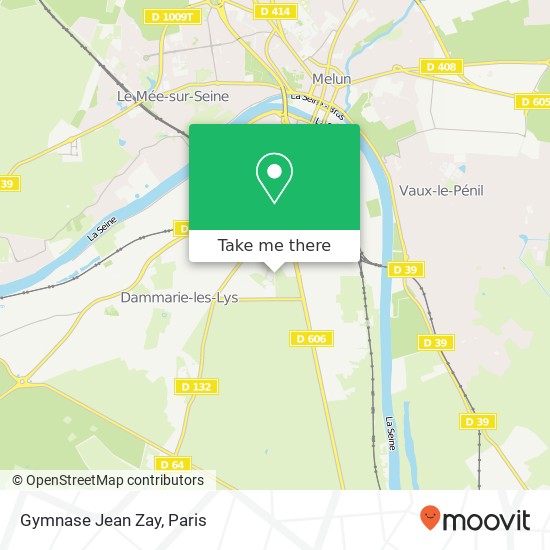 Mapa Gymnase Jean Zay