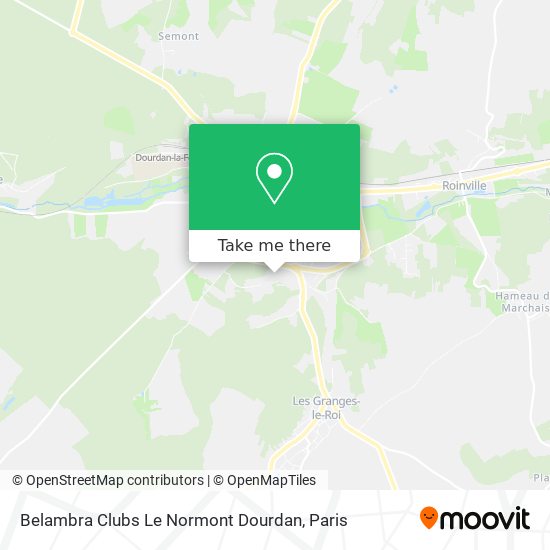 Mapa Belambra Clubs Le Normont Dourdan