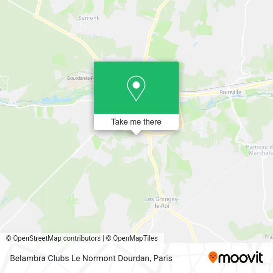 Belambra Clubs Le Normont Dourdan map