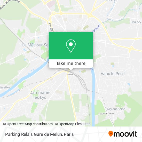 Parking Relais Gare de Melun map