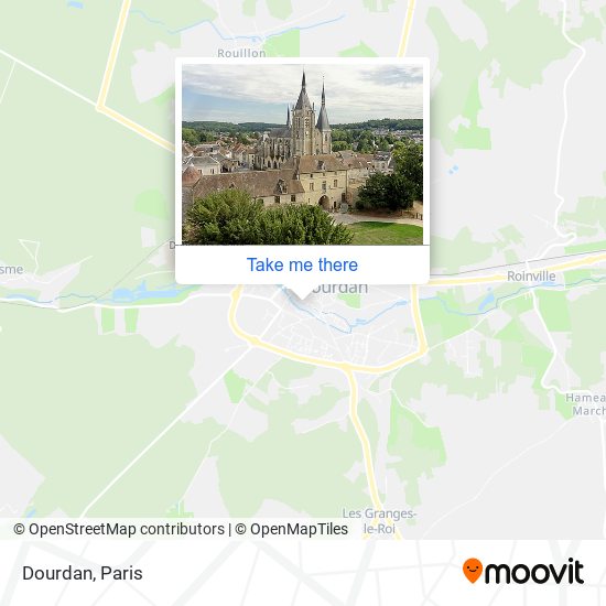 Mapa Dourdan