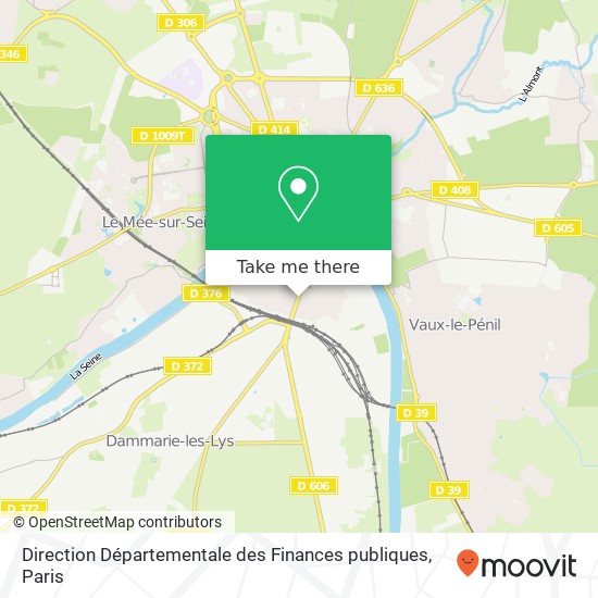 Direction Départementale des Finances publiques map