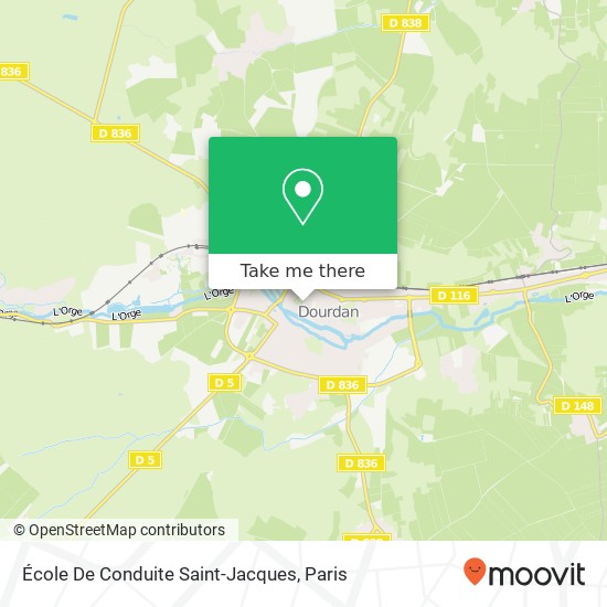 Mapa École De Conduite Saint-Jacques