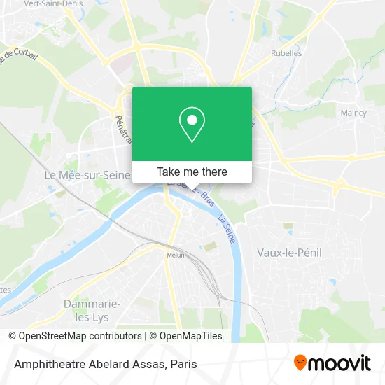 Amphitheatre Abelard Assas map