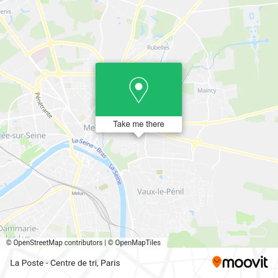 La Poste - Centre de tri map