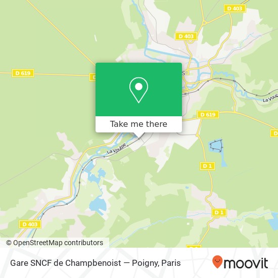 Gare SNCF de Champbenoist — Poigny map