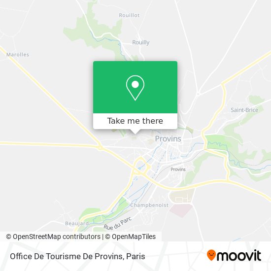 Mapa Office De Tourisme De Provins