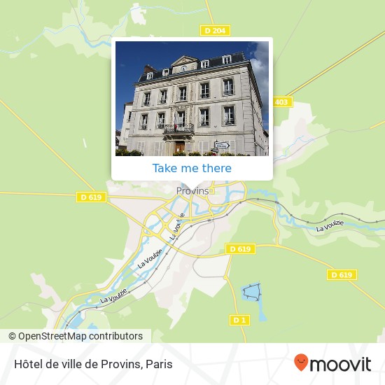 Hôtel de ville de Provins map