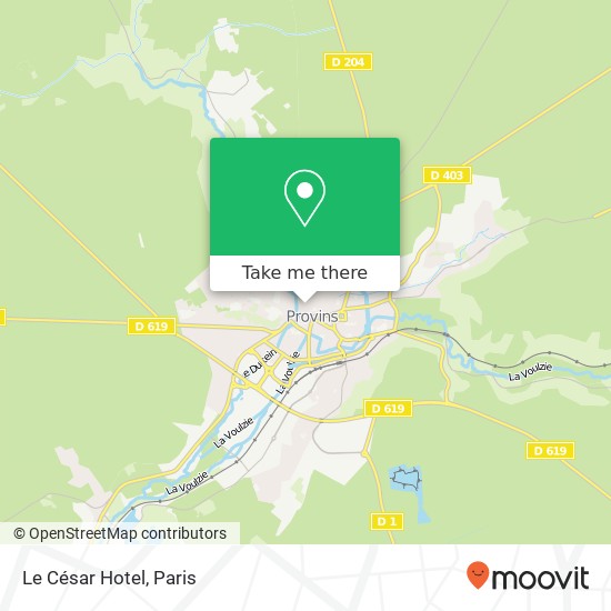 Le César Hotel map