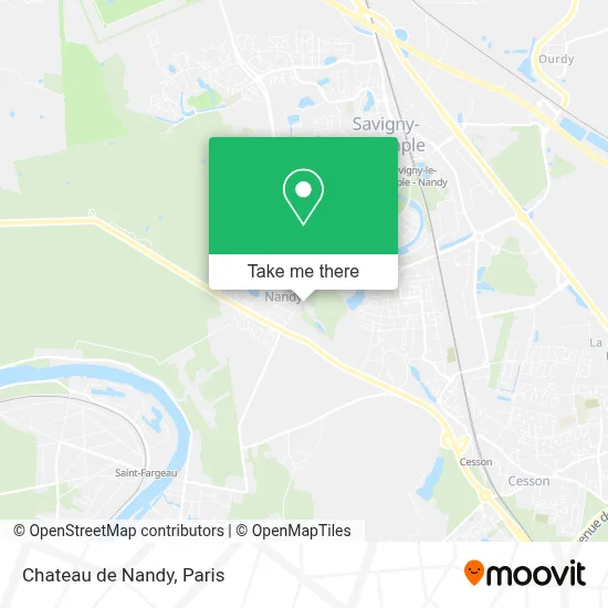 Chateau de Nandy map