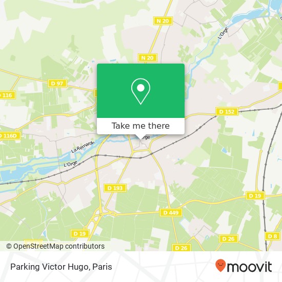 Parking Victor Hugo map