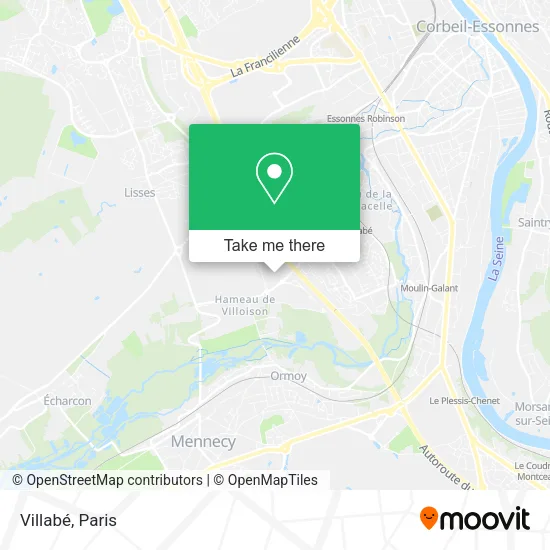 Villabé map
