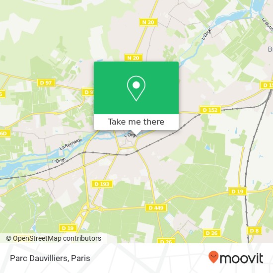 Mapa Parc Dauvilliers