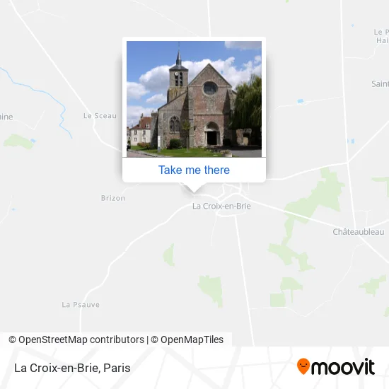 La Croix-en-Brie map