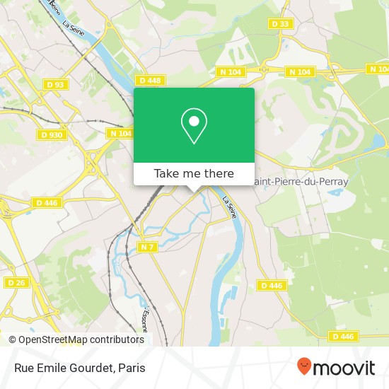 Mapa Rue Emile Gourdet