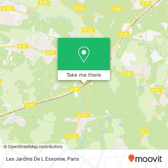 Mapa Les Jardins De L Essonne
