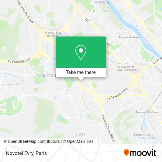 Novotel Evry map