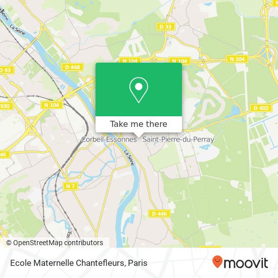 Mapa Ecole Maternelle Chantefleurs