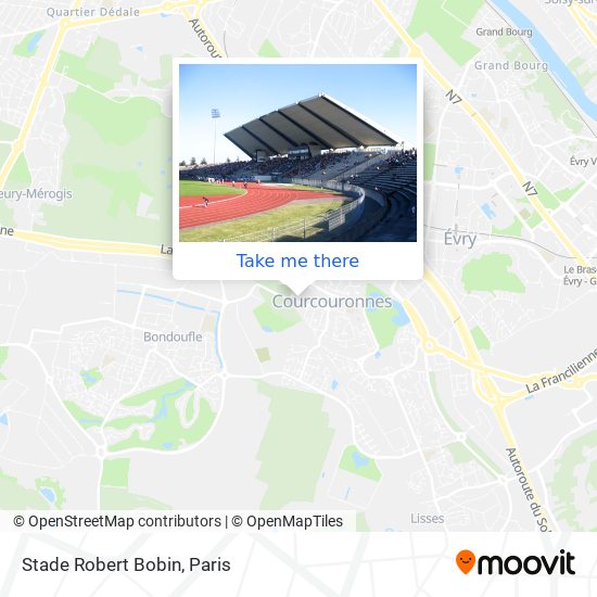 Mapa Stade Robert Bobin