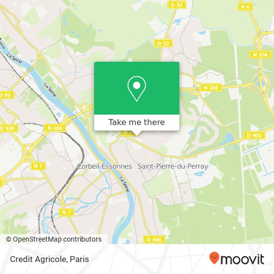 Credit Agricole map