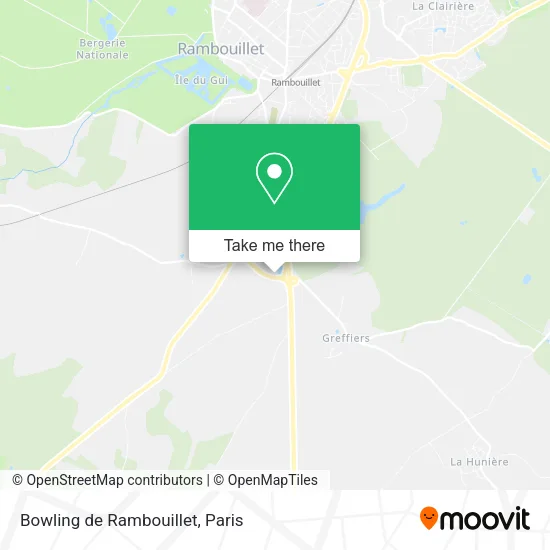 Bowling de Rambouillet map