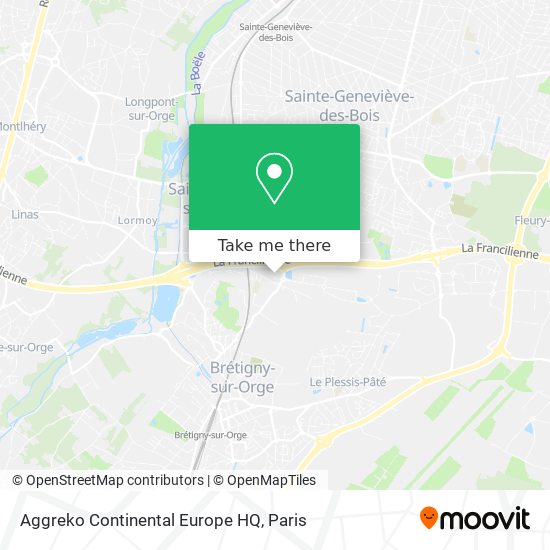 Aggreko Continental Europe HQ map