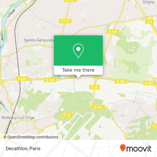 Decathlon map