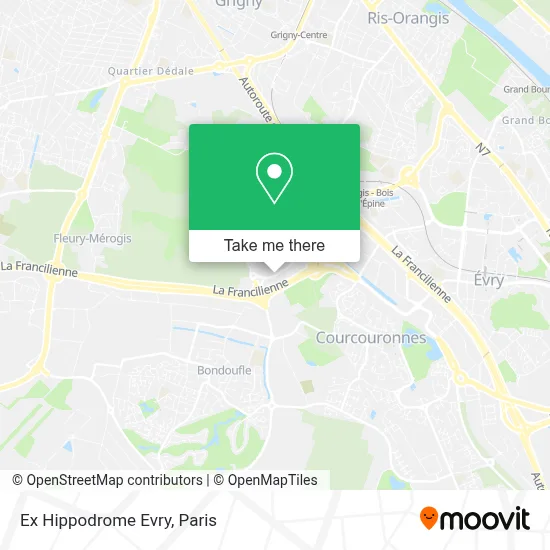 Ex Hippodrome Evry map