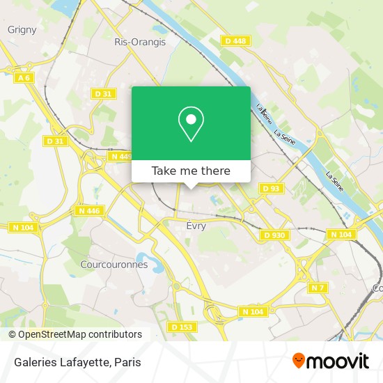 Mapa Galeries Lafayette