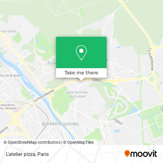 L'atelier pizza map
