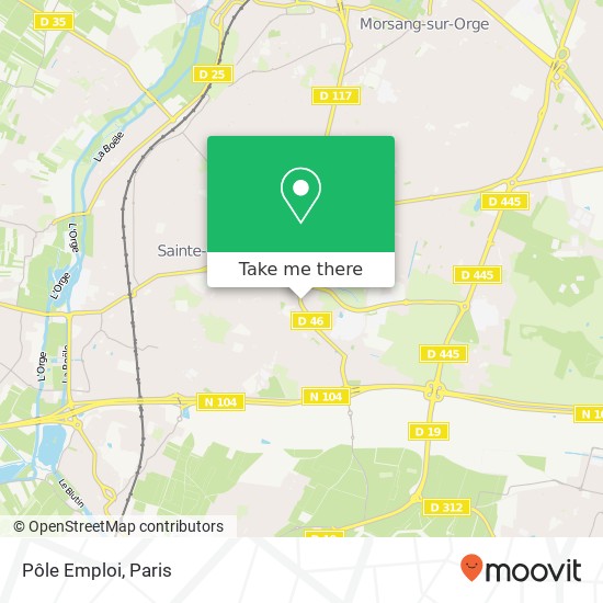 Pôle Emploi map