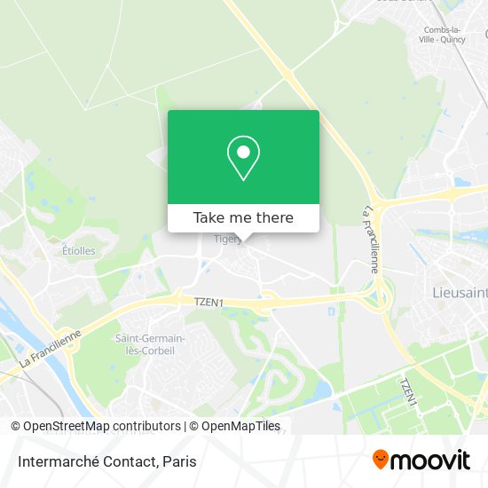 Mapa Intermarché Contact