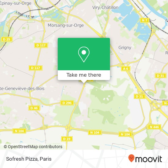 Sofresh Pizza map