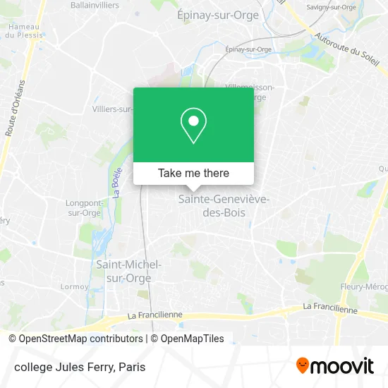 college Jules Ferry map