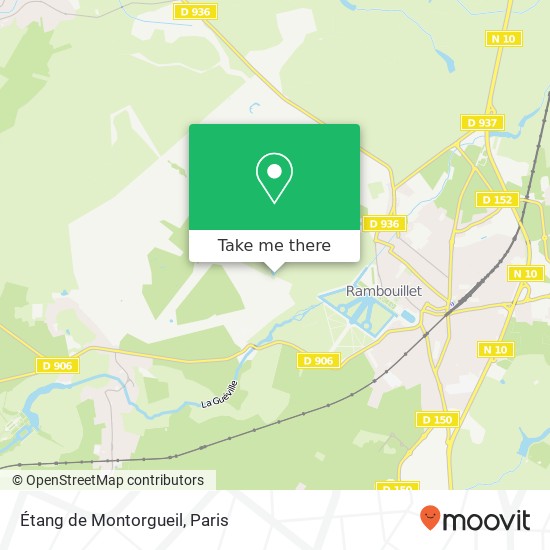 Mapa Étang de Montorgueil