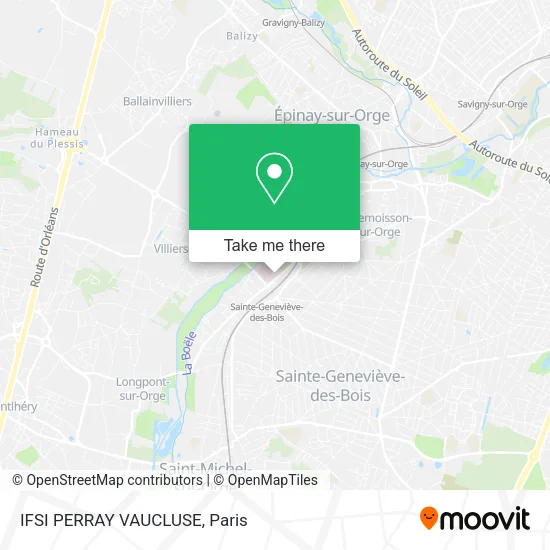 IFSI PERRAY VAUCLUSE map