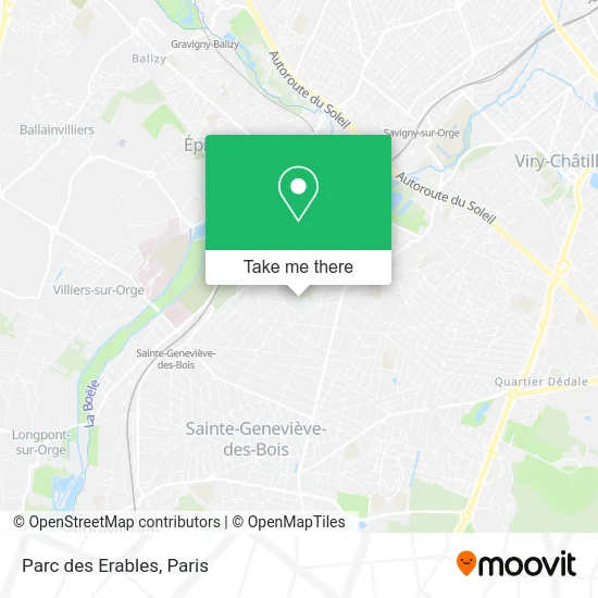 Parc des Erables map