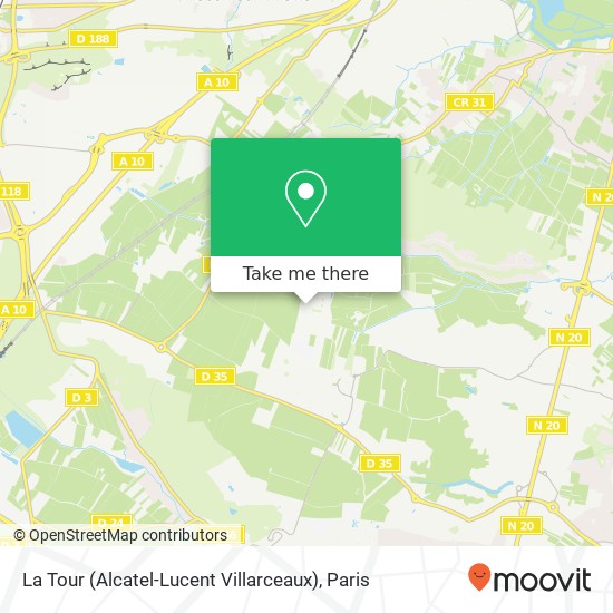 Mapa La Tour (Alcatel-Lucent Villarceaux)