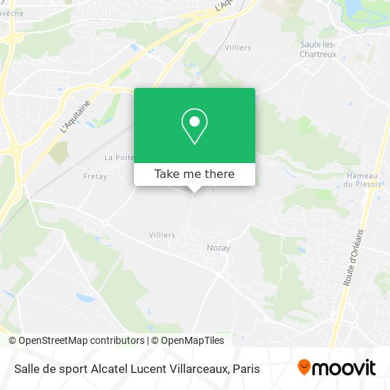 Mapa Salle de sport Alcatel Lucent Villarceaux