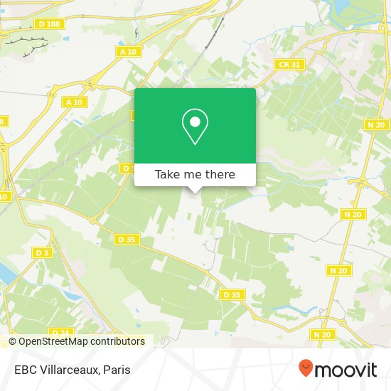 Mapa EBC Villarceaux