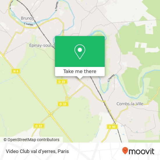 Video Club val d'yerres map