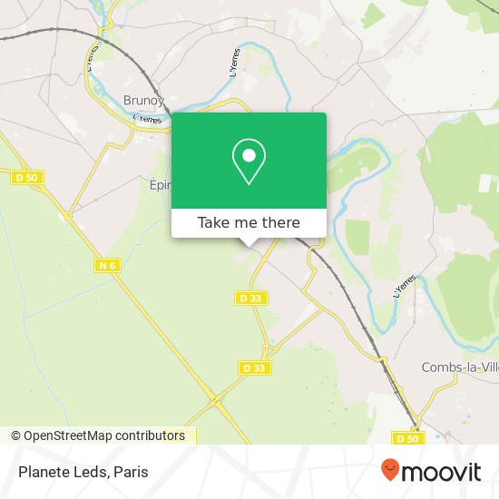 Planete Leds map