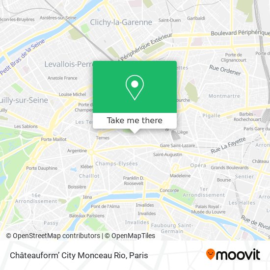 Châteauform’ City Monceau Rio map