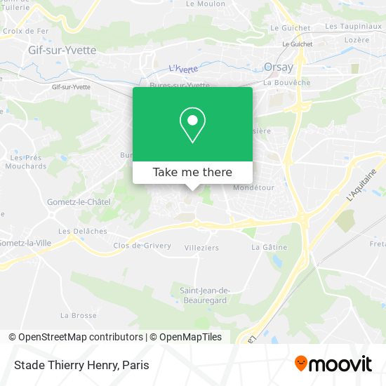 Mapa Stade Thierry Henry