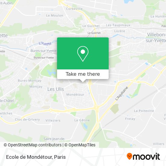 Ecole de Mondétour map